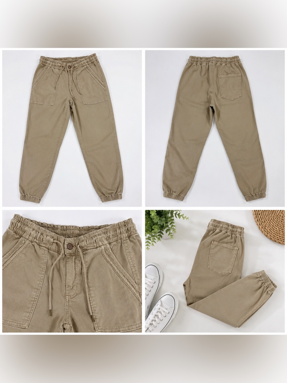 American Eagle Khaki Utility Jogger Pants – Size 6